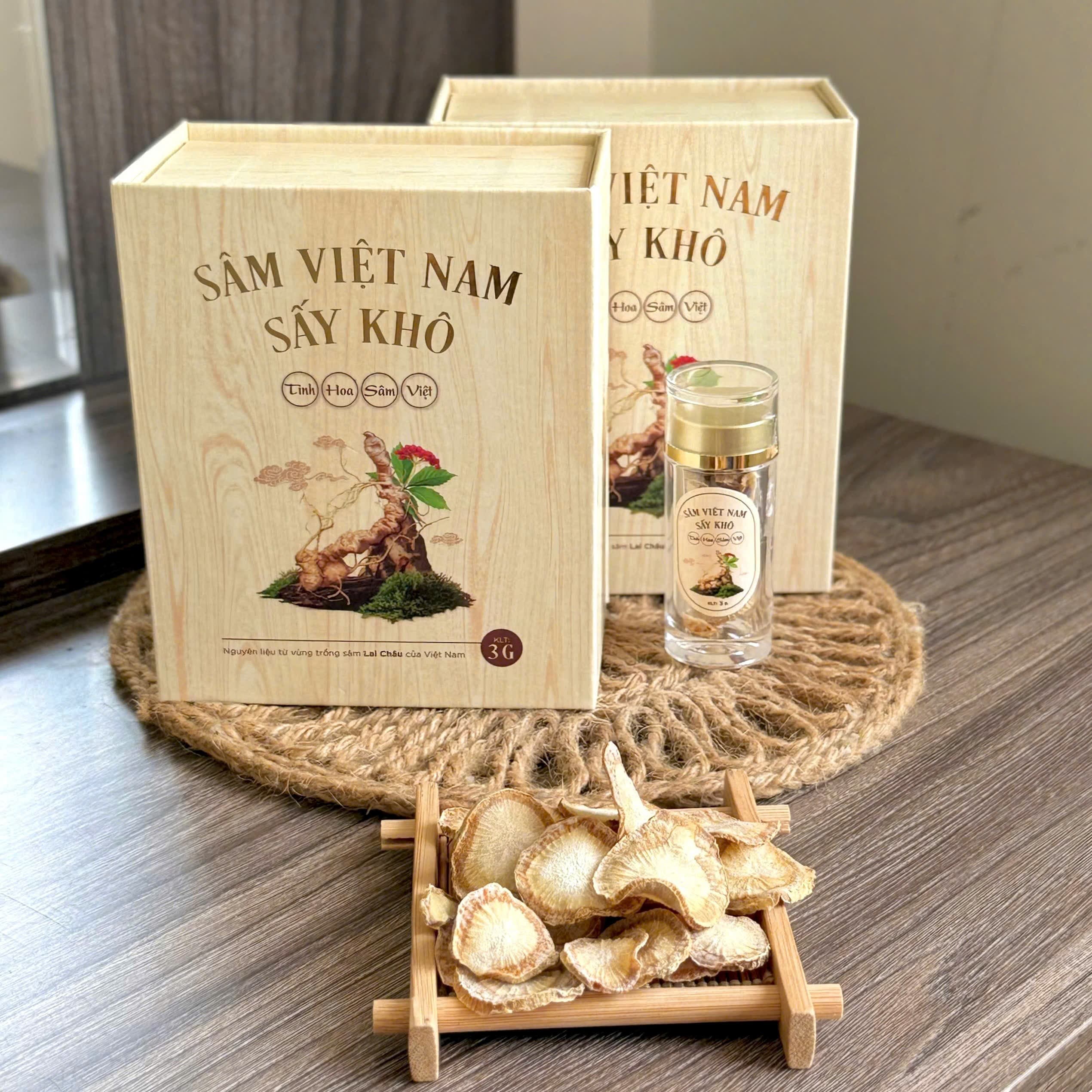 Đóng gói và bảo quản sâm Ngọc Linh sấy khô