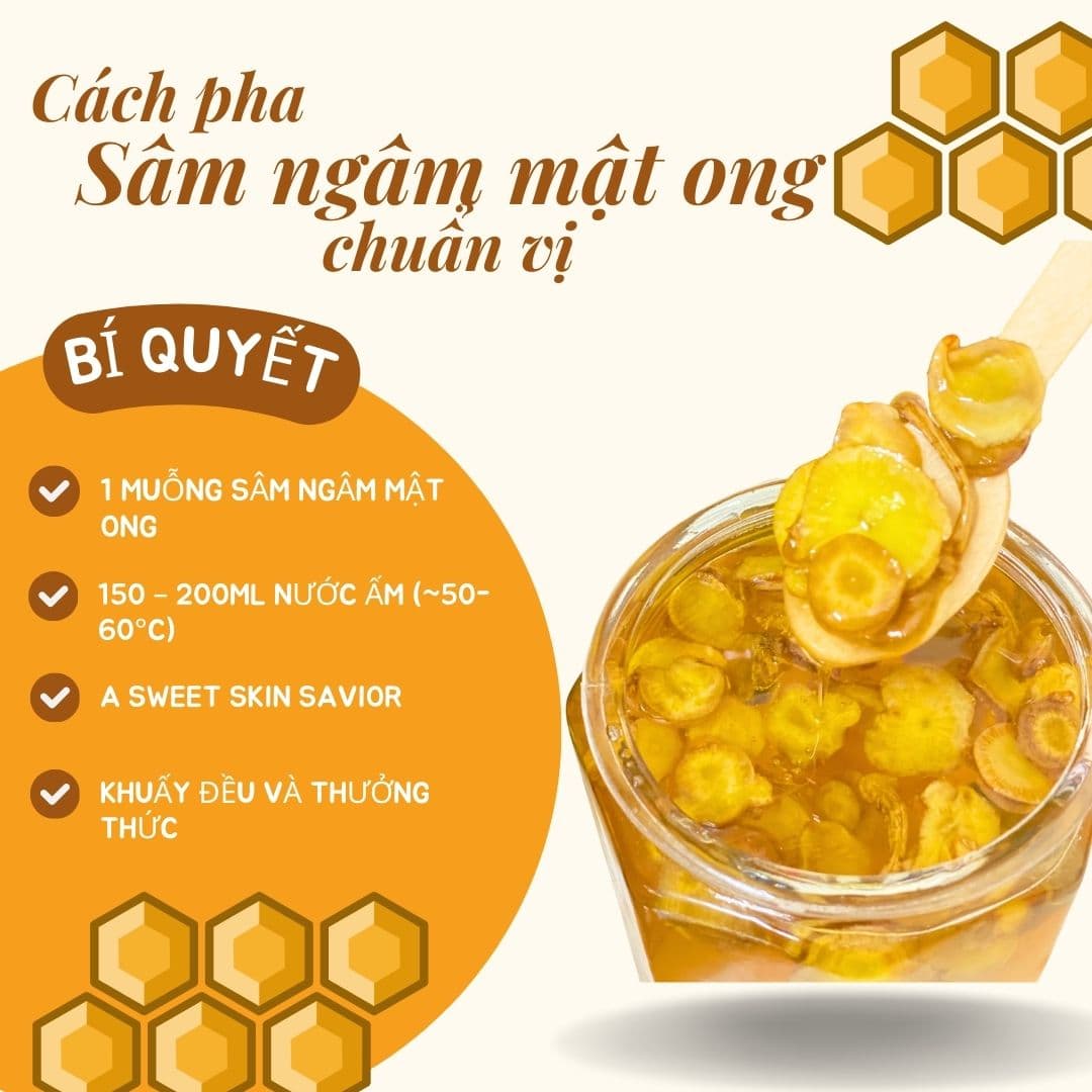 Bật mí cách pha sâm mật ong chuẩn vị cực đơn giản